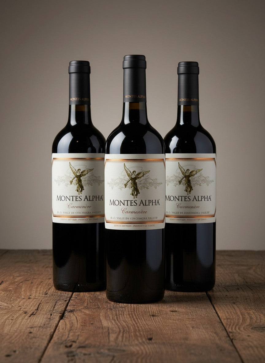 Vino Montes Alpha Carmenère 2023 D.O. Colchagua | 3 botellas