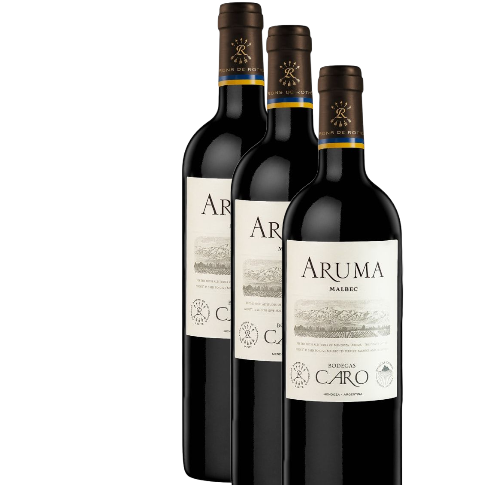 Vino Extranjero Bodega Caro Aruma Malbec D.O. Mendoza, Argentina x 3 BOTELLAS