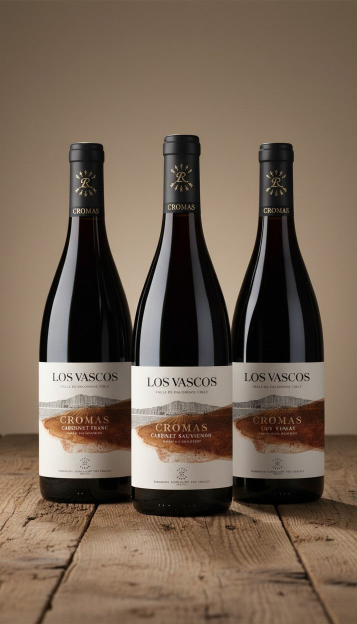 Vino Los Vascos Cromas Cabernet Franc 2021 D.O. Colchagua x 3 BOTELLAS