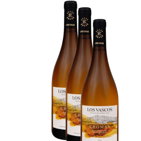 Vino Los Vascos Cromas Chardonnay 2022 D.O. Colchagua 3 BOTELLAS