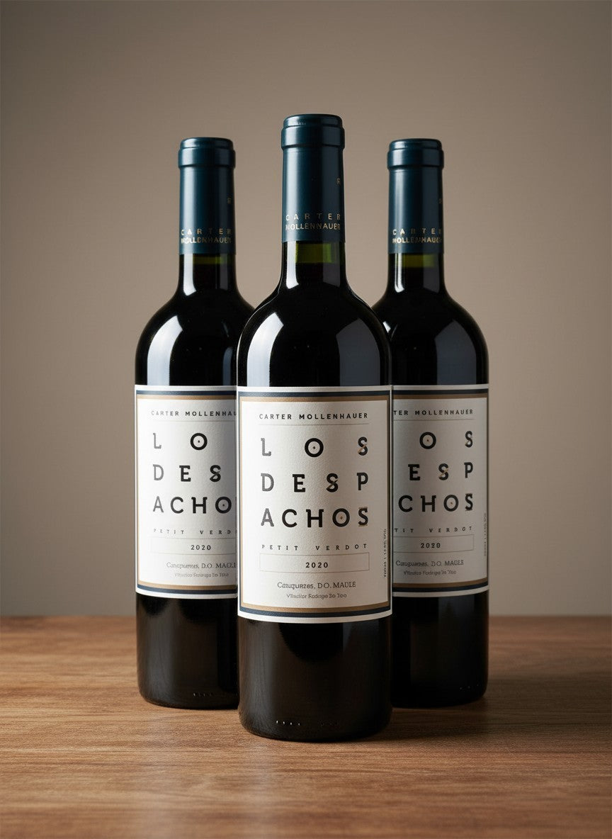 Vino Carter Mollenahuer Petit Verdot 2020 D.O. Cauquenes x 3 BOTELLAS