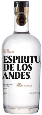 Pisco Espiritu de los Andes Reservado 40° D.O. Limari