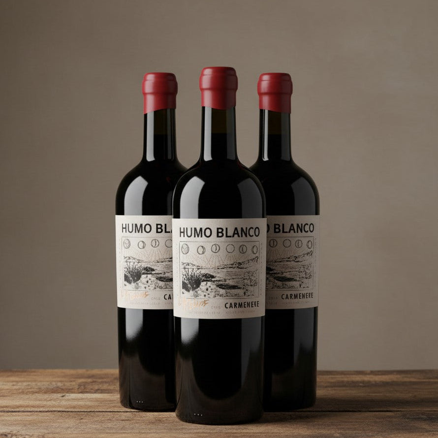 Vino Hacienda Araucano Humo Blanco Carmenere 2023 D.O. Lolol - Colchagua Costa x 3 BOTELLAS