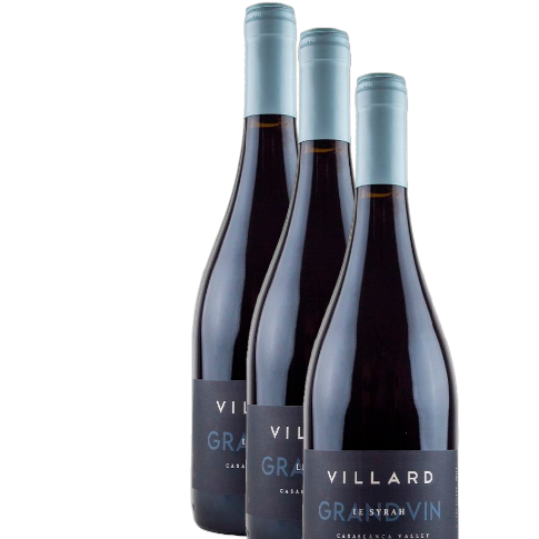 Vino Villard Grand Vin Le Syrah 2021 D.O. Casablanca x 3 BOTELLAS