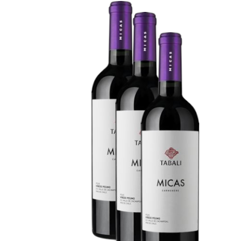 Vino Tabali Micas Carmenere 2022 D.O. Cachapoal x 3 BOTELLAS