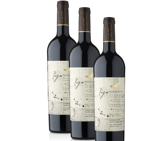 Vino Millamán Paya Cabernet Sauvignon 2021 D.O. Curicó x 3 BOTELLAS