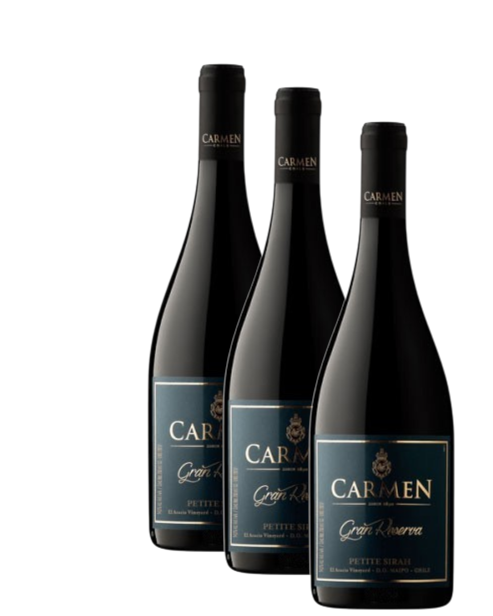 Vino Carmen Gran Reserva Petite Sirah 2022 D.O.Maipo x 3 BOTELLAS