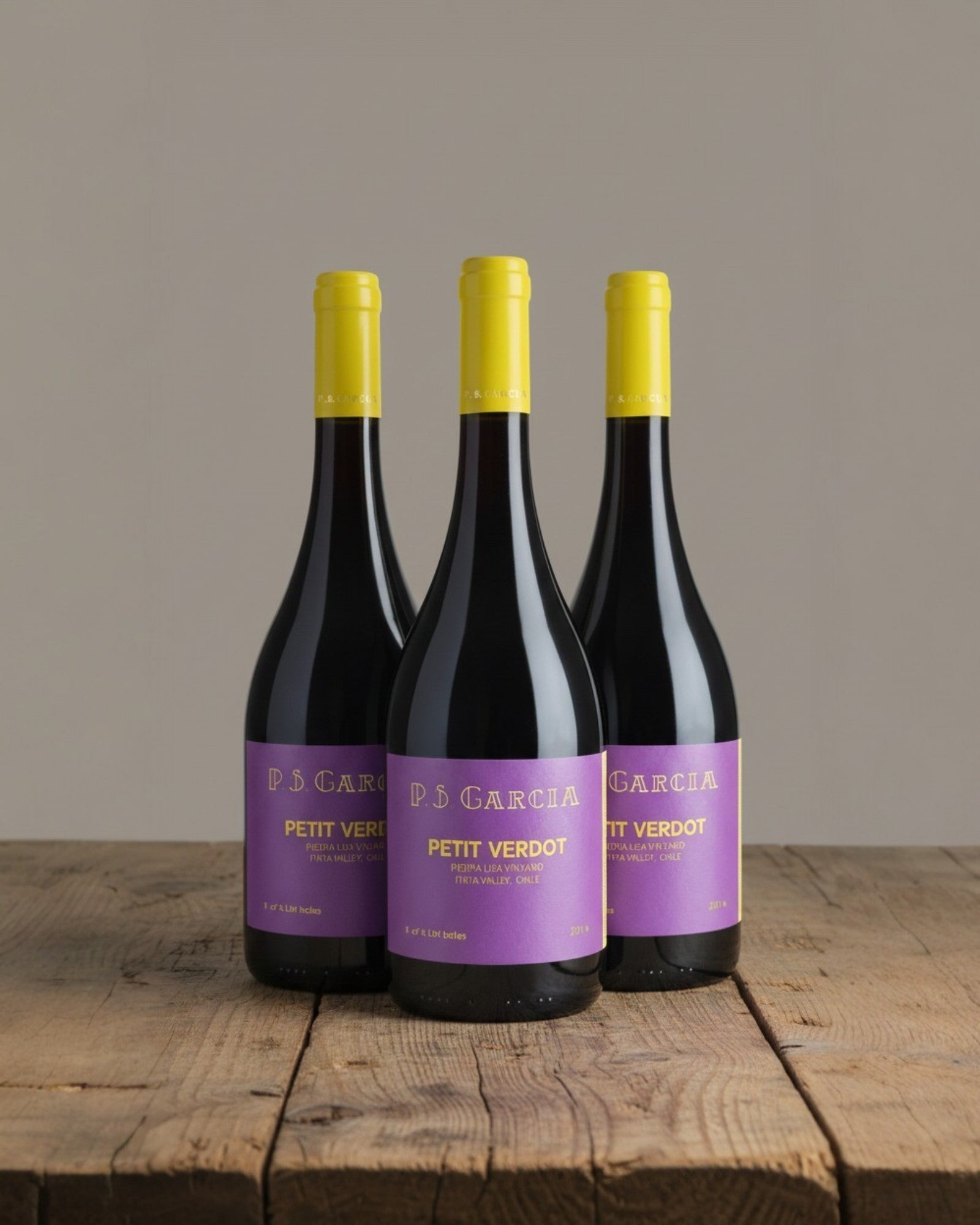 Vino P.S. García Petit Verdot 2021 D.O. Itata x 3 BOTELLAS
