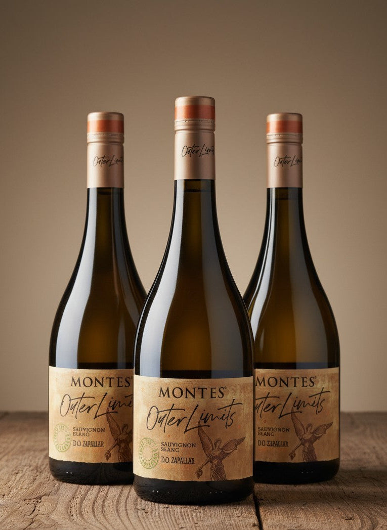 Vino Montes Sauvignon Blanc Outer Limits 2025 D.O. Zapallar  X 3 BOTELLAS
