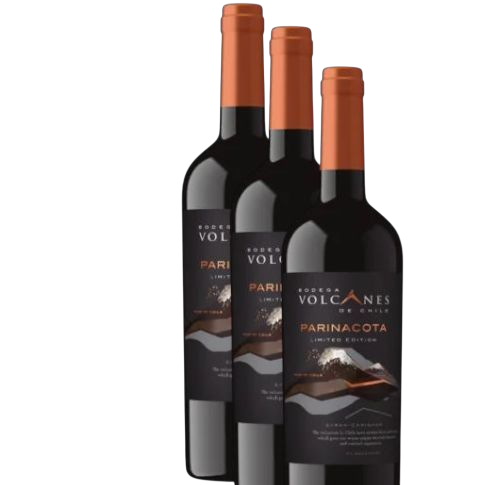 Vino Bodega Volcanes Ensamblaje Parinacota 2021 D.O.Maule x 3 BOTELLAS