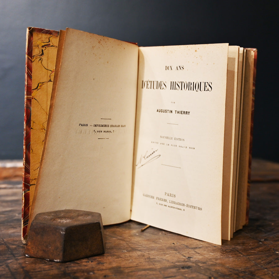 Libro Dix Ans d'etudes Historiques de Agustin Thierry