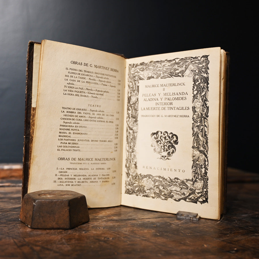 Libro obras de teatro de Maurice Maeterlinck