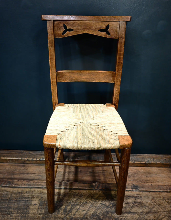 Silla de capilla en roble americano