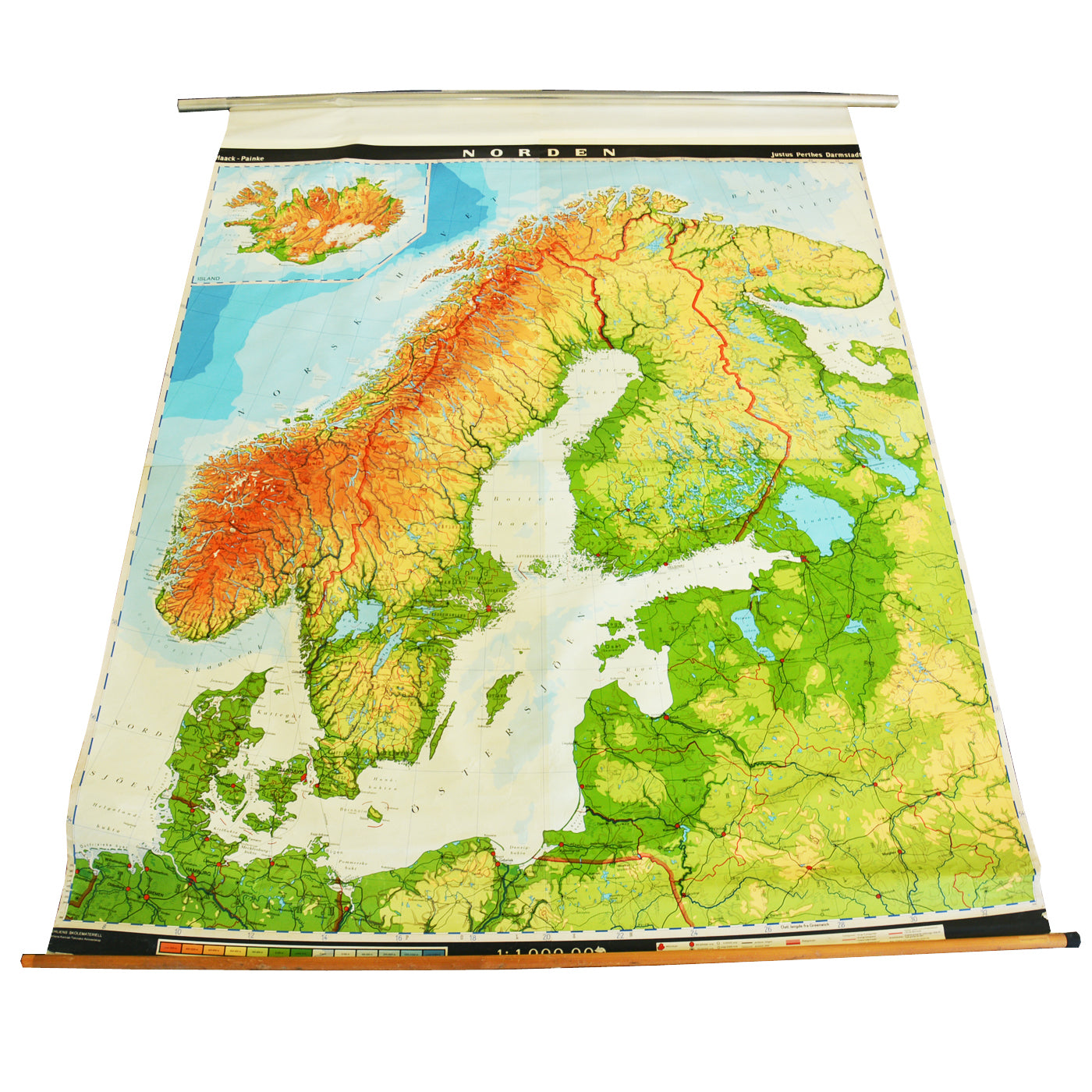 Mapa de Escandinavia