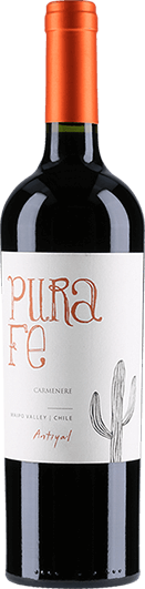Vino Antiyal Carmenere Pura Fé 2021, D.O. Maipo 3 BOTELLAS